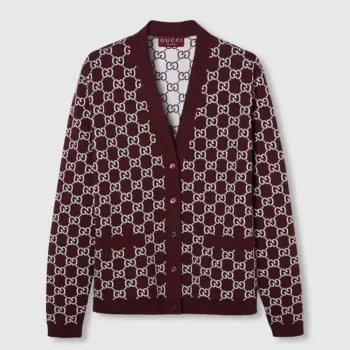 Gucci Women Reversible GG Wool Jacquard Cardigan 798157XKD8T6419