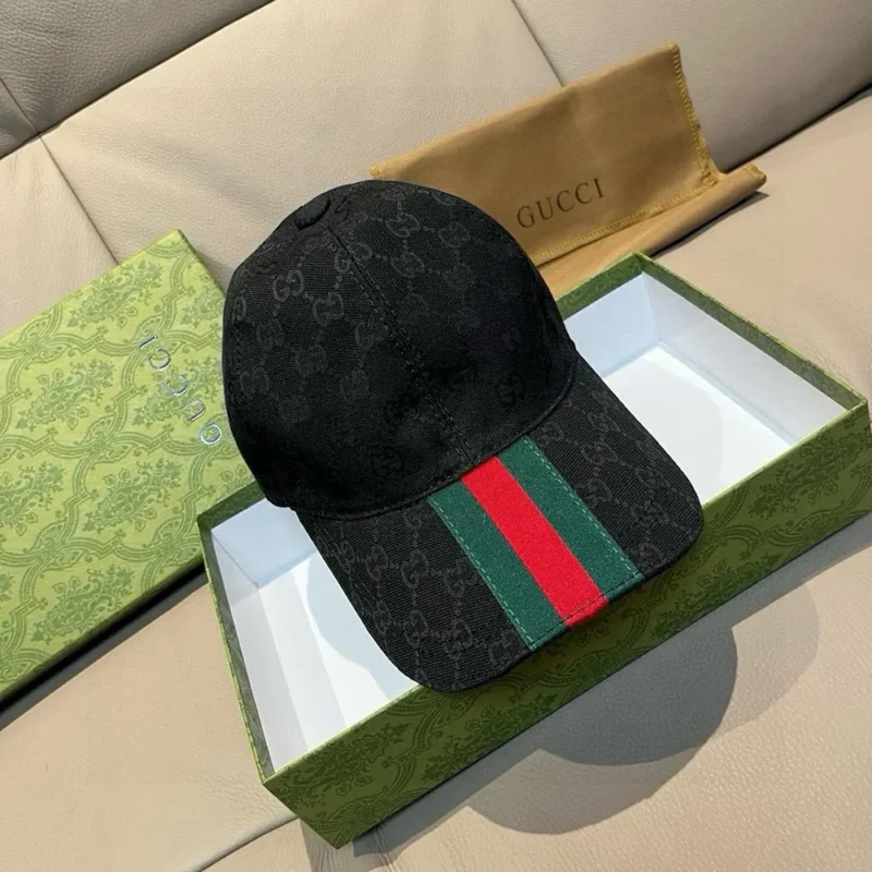 Gucci Unisex Original GG Canvas Baseball Hat-Black 7890164HBCP1066