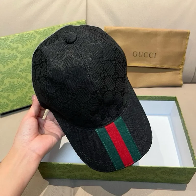 Gucci Unisex Original GG Canvas Baseball Hat-Black 7890164HBCP1066