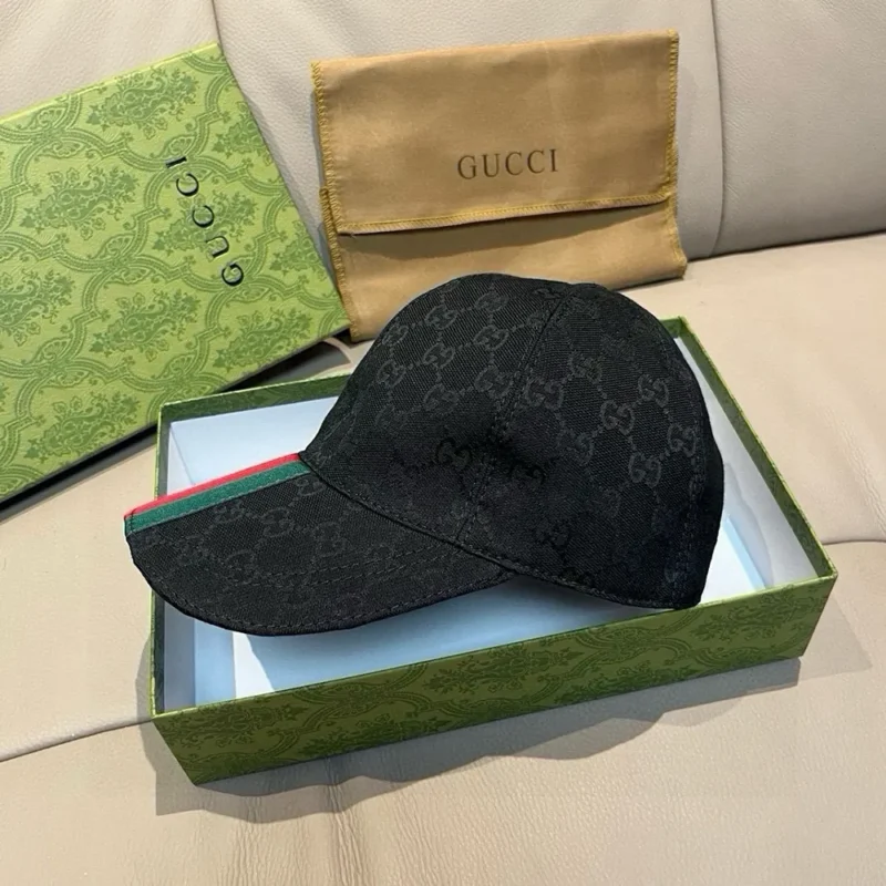 Gucci Unisex Original GG Canvas Baseball Hat-Black 7890164HBCP1066