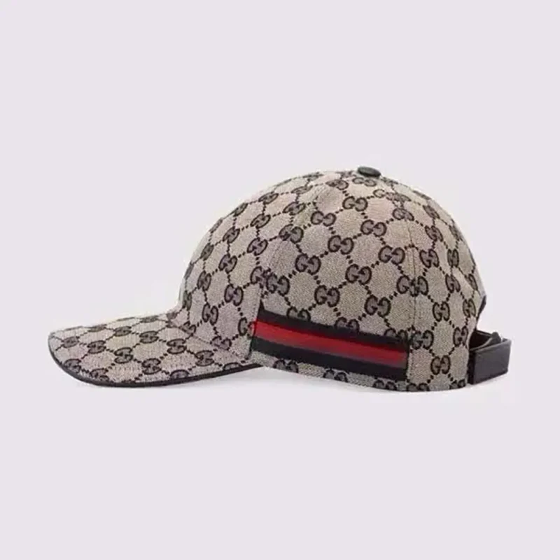 Gucci Unisex Original GG Canvas Baseball Hat with Web-Navy 6968454HAQQ4068