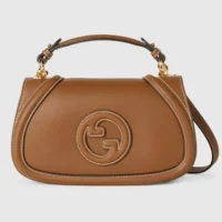 Gucci Women Blondie Small Top Handle Bag-Brown 815714AAEC22718 (1)