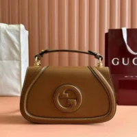 Gucci Women Blondie Small Top Handle Bag-Brown 815714AAEC22718 (1)