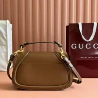 Gucci Women Blondie Small Top Handle Bag-Brown 815714AAEC22718 (1)