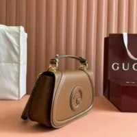 Gucci Women Blondie Small Top Handle Bag-Brown 815714AAEC22718 (1)