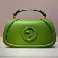 Gucci Women Blondie Small Top Handle Bag-Green 815714AAEC23506 (1)