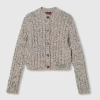 Gucci Women Chunky Rib Wool Cardigan ‎810304 XKEFN 2455 (1)