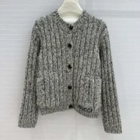 Gucci Women Chunky Rib Wool Cardigan ‎810304 XKEFN 2455 (1)