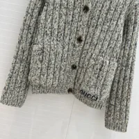 Gucci Women Chunky Rib Wool Cardigan ‎810304 XKEFN 2455 (1)