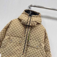 Gucci Women GG Cotton Canvas Puffer Jacket 717558Z9AAR2184 (1)