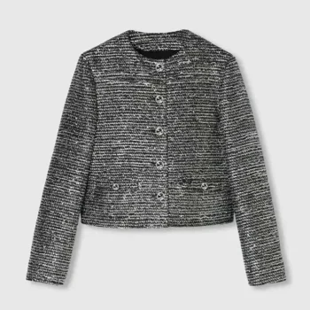 Gucci Women Striped Tweed Lame Jacket 789967ZAQ9N1138