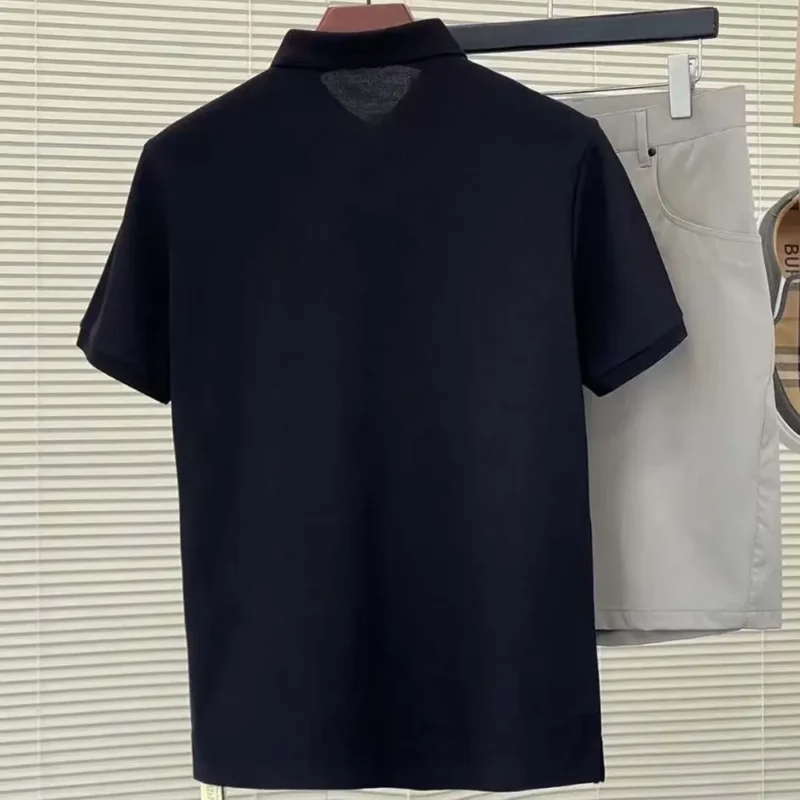 Louis Vuitton Men Classic Short Sleeve Pique Polo Black-1A1S89