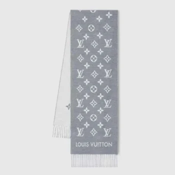 Louis Vuitton Unisex All About Monogram Scarf-Light Grey M79226