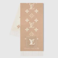 Louis Vuitton Unisex Cold Reykjavik Scarf-Beige M74354