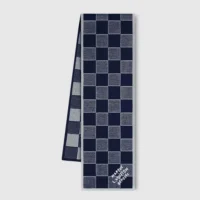 Louis Vuitton Unisex Damier Heritage Scarf-Black M90776