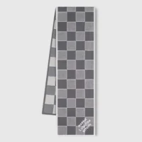 Louis Vuitton Unisex Damier Heritage Scarf-Dark Grey M92637