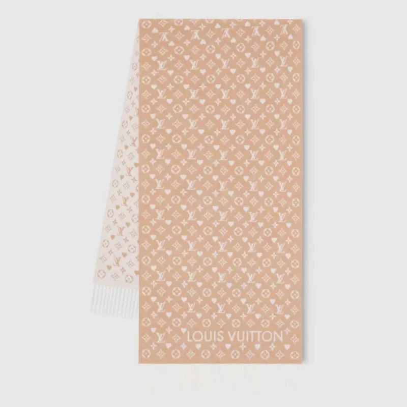 Louis Vuitton Unisex Game On Scarf-Beige M76900