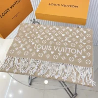 Louis Vuitton Unisex Game On Scarf-Beige M76900 (1)