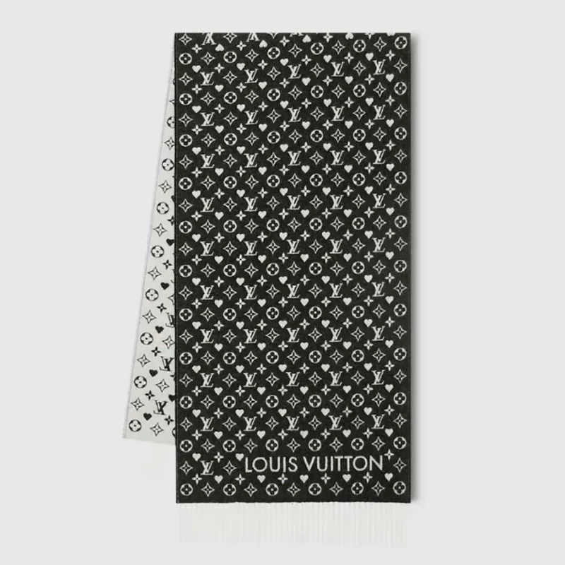 Louis Vuitton Unisex Game On Scarf-Black MP2907