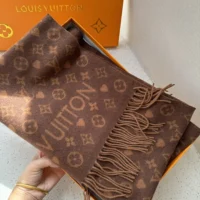 Louis Vuitton Unisex Game On Scarf-Brown M77377 (1)