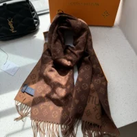 Louis Vuitton Unisex Game On Scarf-Brown M77377 (1)