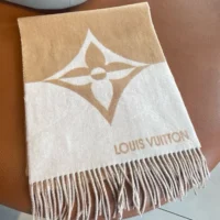 Louis Vuitton Unisex Graphic Dual Scarf-Beige M79098 (1)