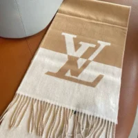 Louis Vuitton Unisex Graphic Dual Scarf-Beige M79098 (1)