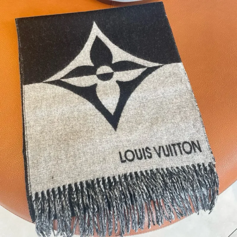 Louis Vuitton Unisex Graphic Dual Scarf-Black M79097