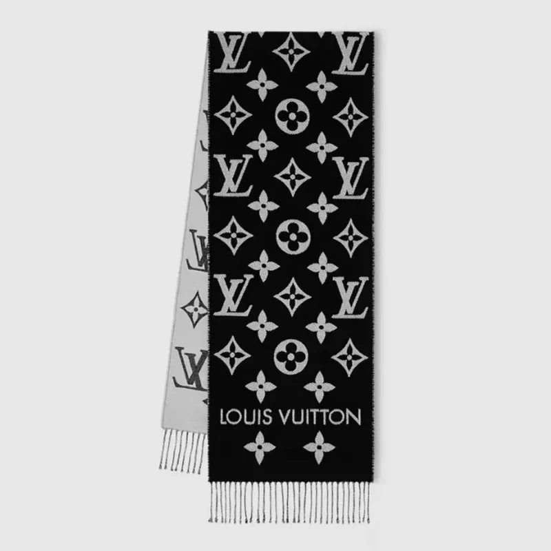 Louis Vuitton Unisex LV Essential Scarf-Black M77853