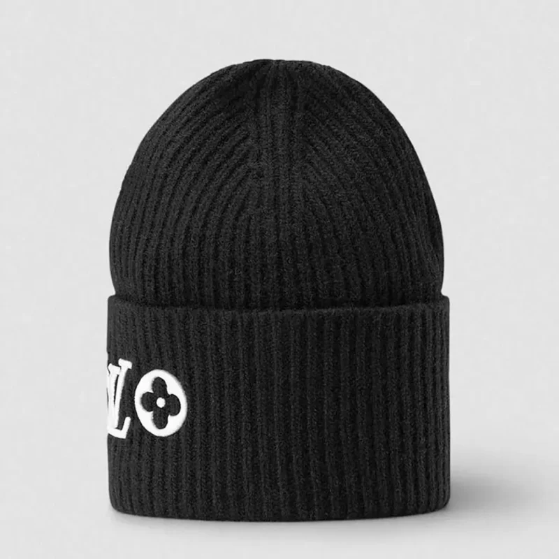 Louis Vuitton Unisex LV Headline Beanie-Black M77872