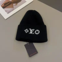 Louis Vuitton Unisex LV Headline Beanie-Black M77872 (1)