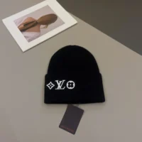 Louis Vuitton Unisex LV Headline Beanie-Black M77872 (1)