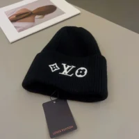 Louis Vuitton Unisex LV Headline Beanie-Black M77872 (1)