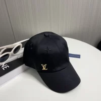 Louis Vuitton Unisex LV Iconic Cap-Black M7050L (1)