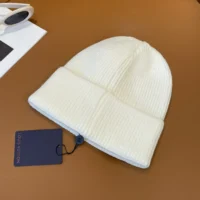 Louis Vuitton Unisex LV Spark Beanie-White M77882 (1)