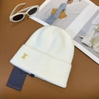 Louis Vuitton Unisex LV Spark Beanie-White M77882 (1)