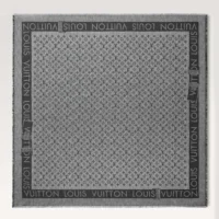 Louis Vuitton Unisex Lock And Go Shine Shawl-Black M93278 (1)