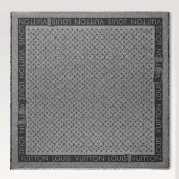 Louis Vuitton Unisex Lock And Go Shine Shawl-Black M93278