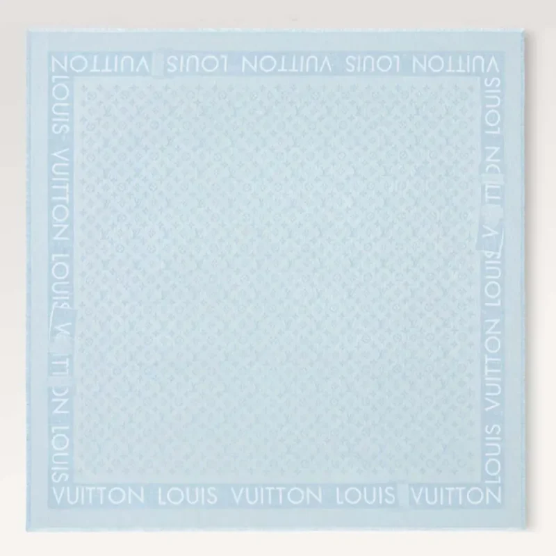 Louis Vuitton Unisex Lock And Go Shine Shawl-Blue M79981