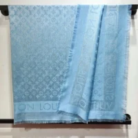 Louis Vuitton Unisex Lock And Go Shine Shawl-Blue M79981 (1)