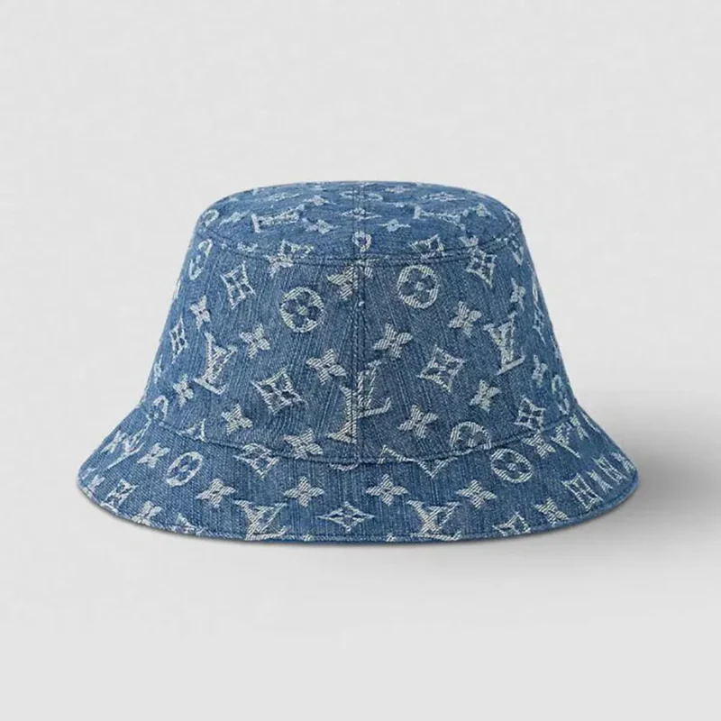 Louis Vuitton Unisex Monogram Essential Bucket Hat-Blue M78772