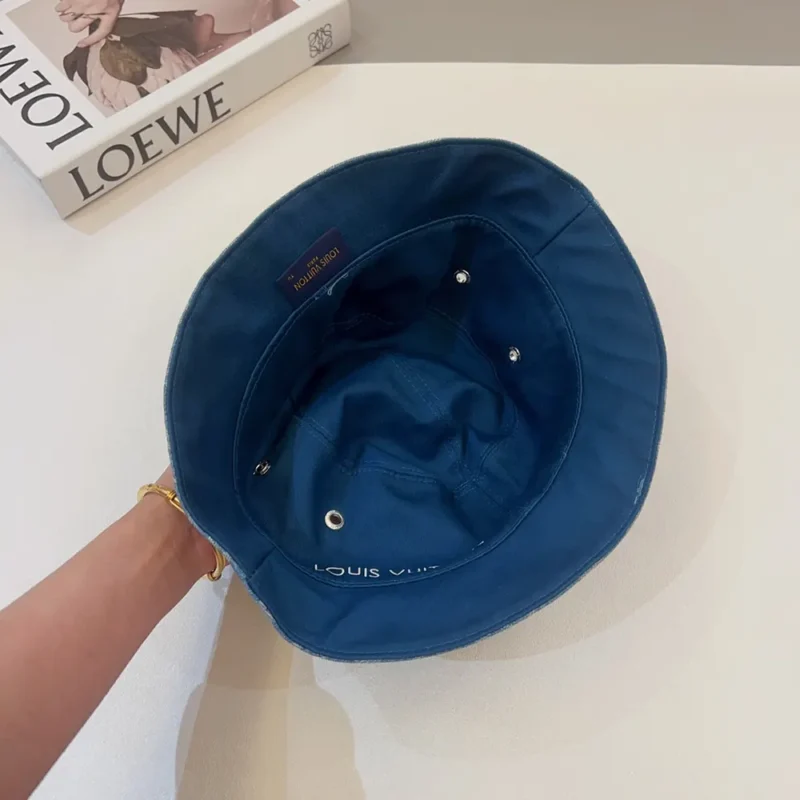 Louis Vuitton Unisex Monogram Essential Bucket Hat-Blue M78772