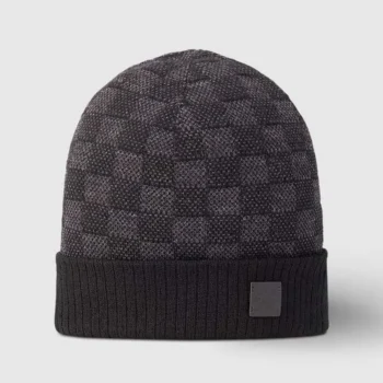 Louis Vuitton Unisex Néo Petit Damier Beanie-Black M77983