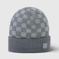 Louis Vuitton Unisex Néo Petit Damier Beanie-Grey M77985