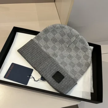 Louis Vuitton Unisex Néo Petit Damier Beanie-Grey M77985