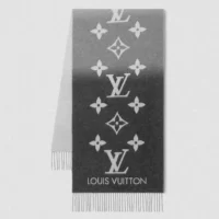 Louis Vuitton Unisex Reykjavik Gradient Scarf -Gray M76336 (1)