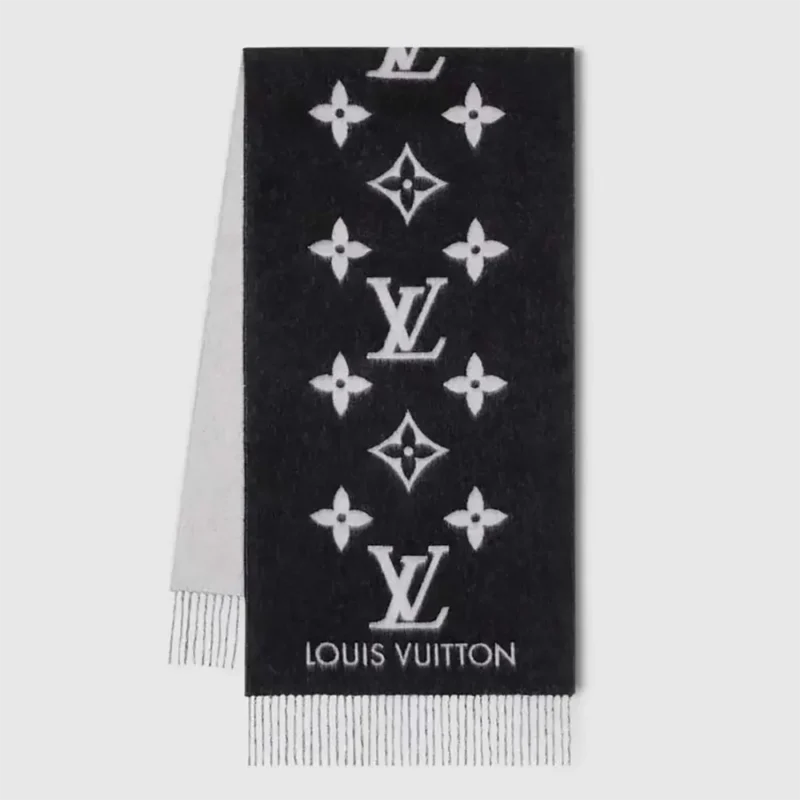 Louis Vuitton Unisex Reykjavik Scarf-Black M71040