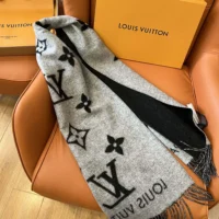 Louis Vuitton Unisex Reykjavik Scarf-Black M71040 (10)