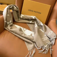 Louis Vuitton Unisex Reykjavik Scarf-Brown M76067 (1)