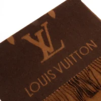 Louis Vuitton Unisex Reykjavik Scarf-Dark Brown M78125 (1)